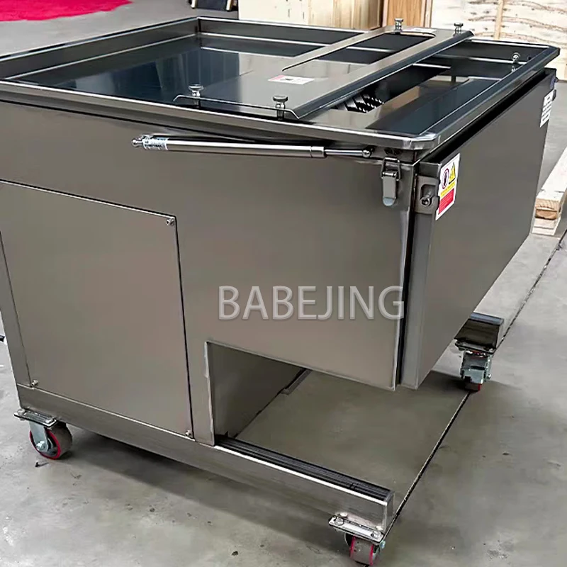 QGJ-500 Bone Cutting Machine Automatic 7mm Blade Thickness Commercial Bone Cutter 800-1000KG/H Frozen Beef Bone Processing Equip