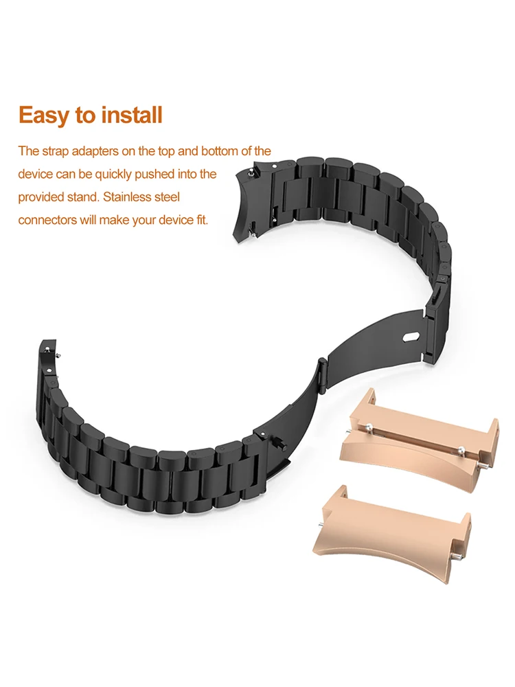 Verbindungs adapter Edelstahl-Verbindungs adapter Schnellverschluss-Feder stangen adapter für Samsung Galaxy Watch