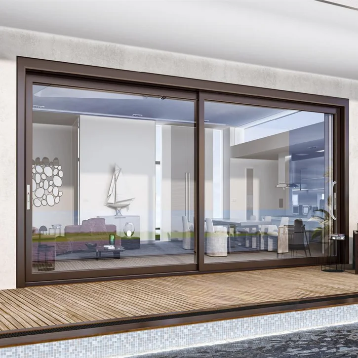Nami Wholesale Aluminum Sliding Patio Door - Thermal Break with Low-E Glass Soundproof for Villa Apartment