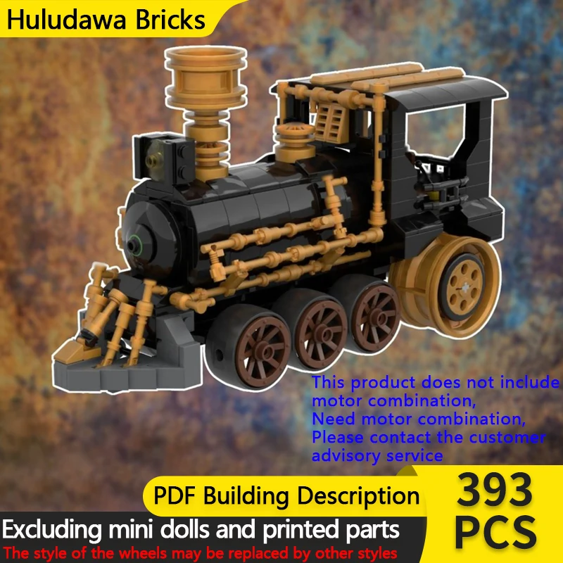 

City Car Model MOC Building Bricks Railway Steam Locomotive Train Modular Technology Children Holiday Gifts Assemble Toys Suit