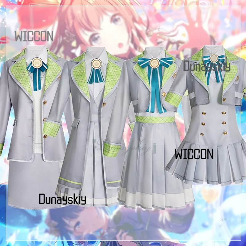 

Game Project Sekai Colorful Stage Group Cosplay Costume Hanasato Minori Kiritani Haruka Momoi Airi Hinomori Shizuku Hallowen