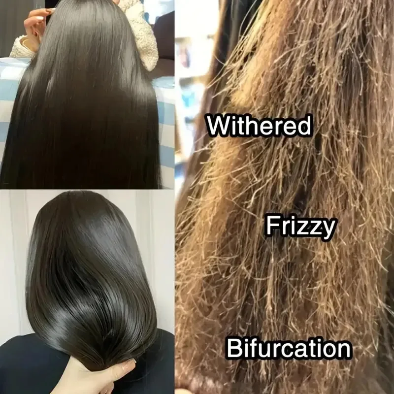 Rosemary Straightening Hair Mask Pro Repair Hair Frizz Anti-Split Ends Keratin Deep Treatment Soften Smooth Healthy Hair Care
