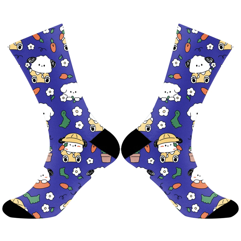 Pattern Funny Happy Socks Summer Novelty Skateboard Casual Crazy Socks 2024 New Printed socks Quality Combed Socks