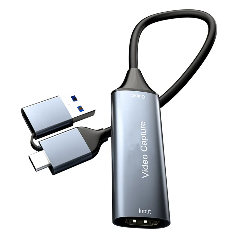 USB 3.0 Type C 4K 30Hz Video Capture Card USB 2.0 HDMI-compatible for FHD UVC Phone for Switch Xbox PS5/4 Camera for Win Mac OS