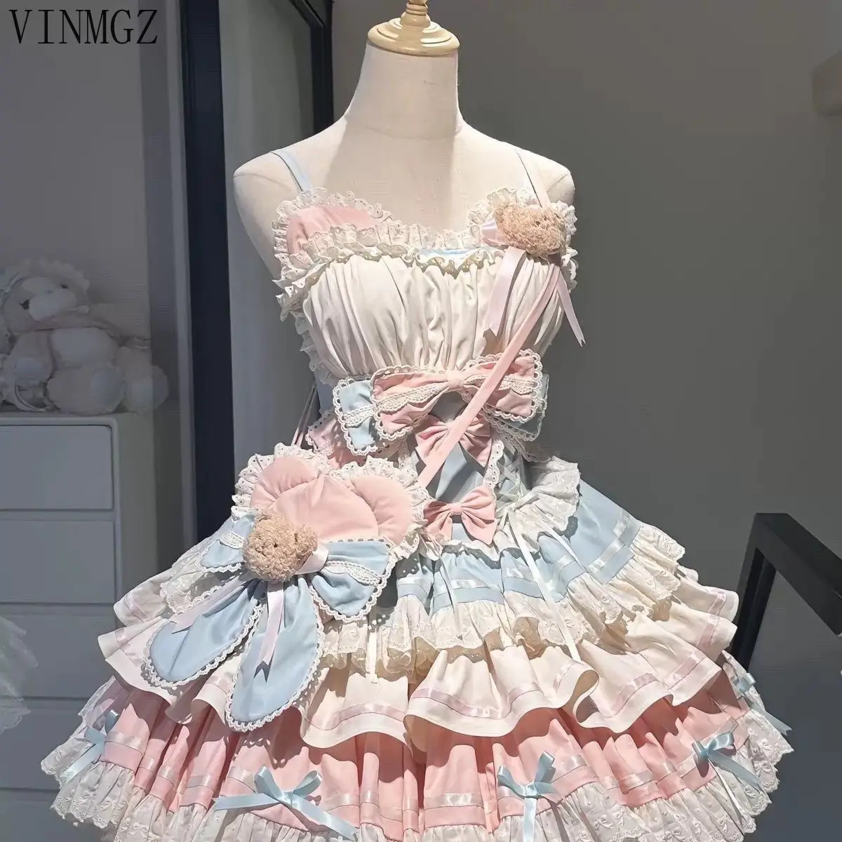 

French first love milk sweet sweet lolita princess puffy cake lolita dress vestidos de mujer LOOSE FIT