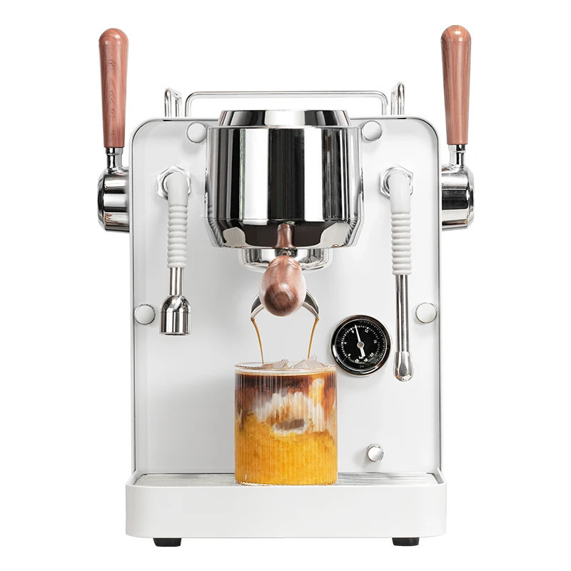 Semi-automatic Coffee Machine Small Commercial Home Double Pump Double Boiler Steam Milk Foaming