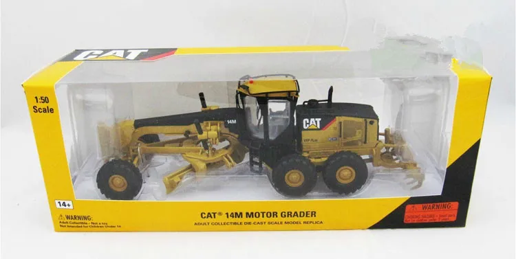 Collectible Diecast Schaalmodel Replica Nors kinderbed 1:50 Caterpillar CAT 14M Techniek Machines Motor Grader Legering Model 55189