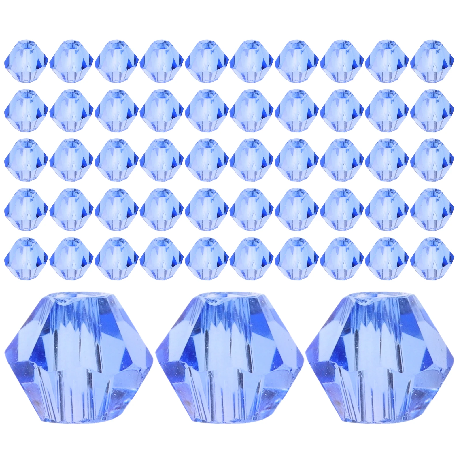 

1 set 120 Rhombus Crystal Beads 3mm Blue Glass Small Hole Loose DIY Jewelry Making Necklace Bracelet Beads Accessories Craft
