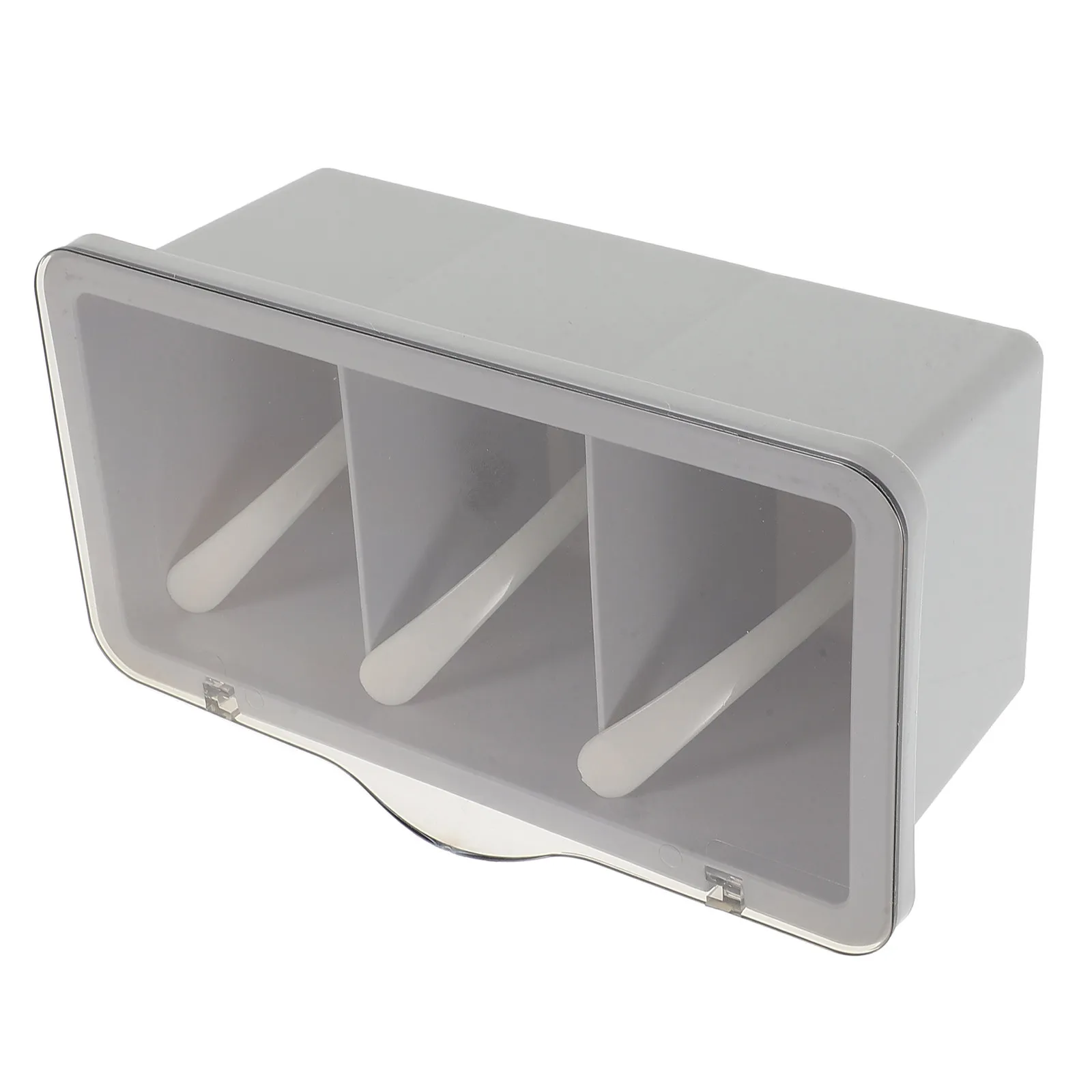 

Multi-Compartment Sealed Spice Organizer Box with Lids and Individual Spoons for Seasoning Storage Kitchen Condiment Storage Box