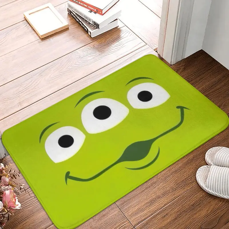 Custom Toy Story Aliens Meme Front Door Mat Anti-Slip Indoor Waterproof Doormat Garden Garage Entrance Rug Carpet