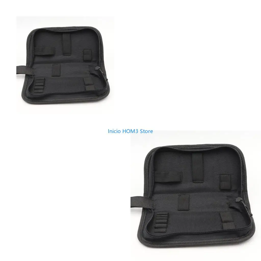 A5YD Black Multi-functional Canvas Watch Rep Portable Tool Bag Zipper Storage