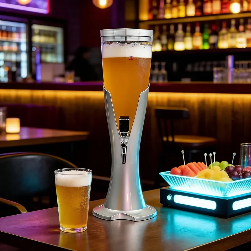BBQ 1.5L Craft Beer Colorful Luminous Wine Cannon