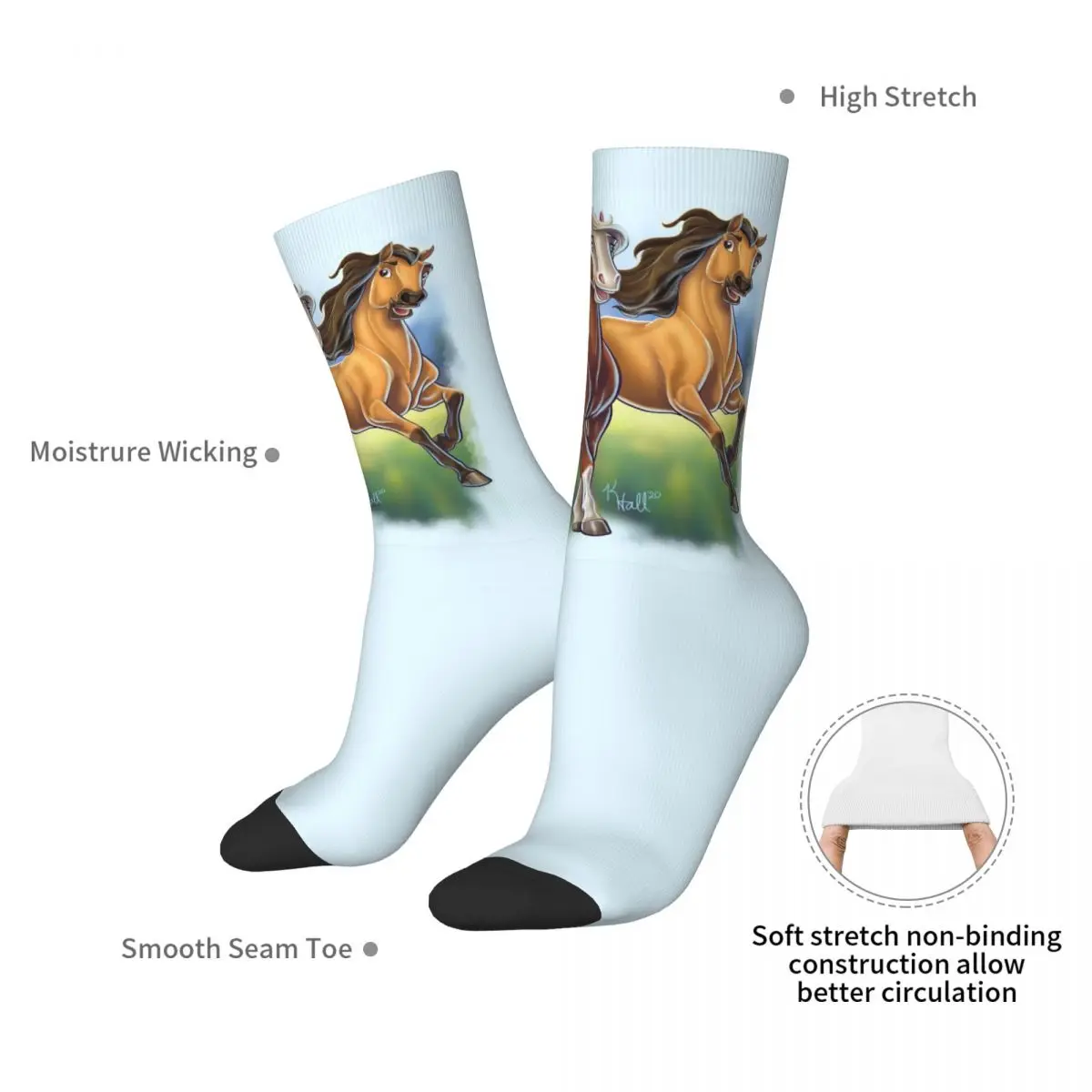 スピリットアンドレインソックス原宿スーパーソフトストッキングオールシーズンロングソックスアクセサリーユニセックスクリスマスギフト用