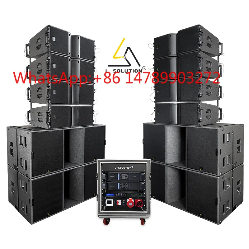 Full Set Passive DJ Sound System, Professional Speaker & Amplifier for Live Stage Use