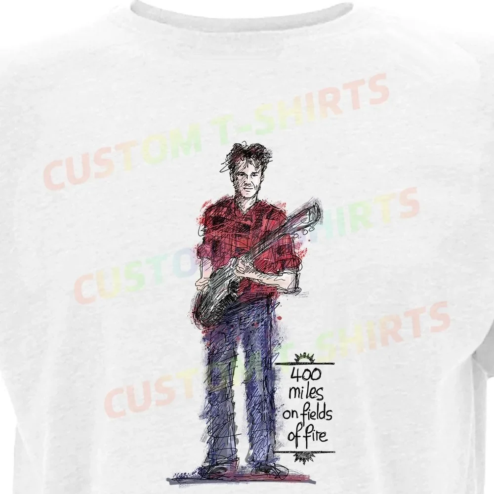 

152 235_Stuart_Adamson_–_Big_Country_–_Colour Fans' comic-style hand-drawn pattern T-shirts for both men and women in summer