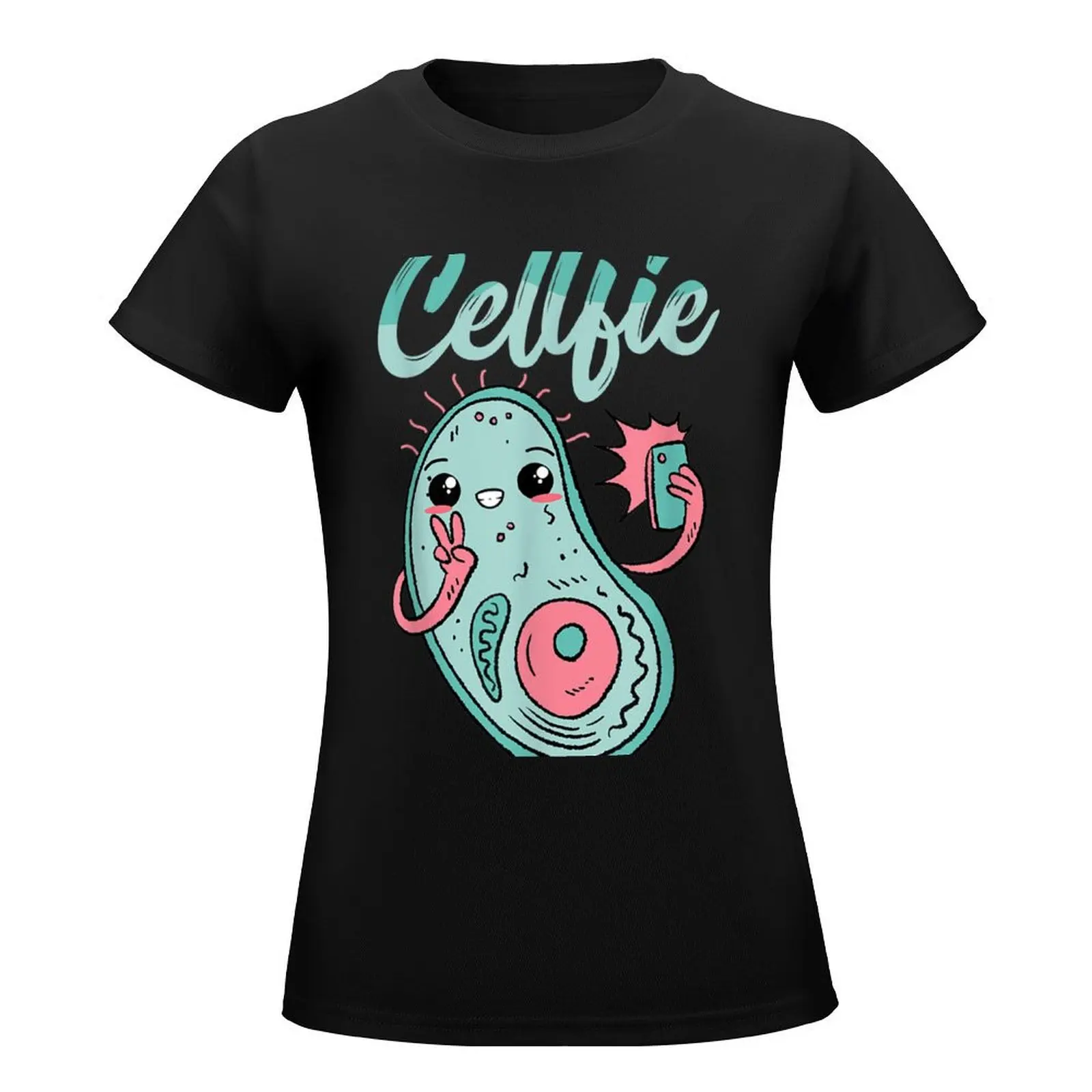 Cellfie Cell Biology Science Selfies Lover Funny Design T-Shirt Blouse summer clothes customizeds cotton t shirts Women