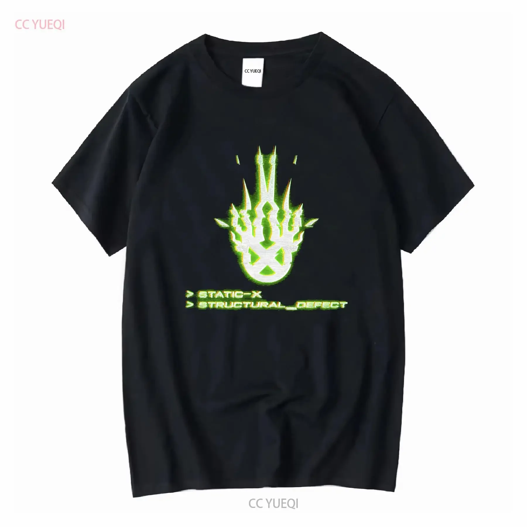 Static X Structural Defect Cotton T shirt All Size S to 4XL CB521 vintage Washed Unisex Comfortable Soft Breathable Casual