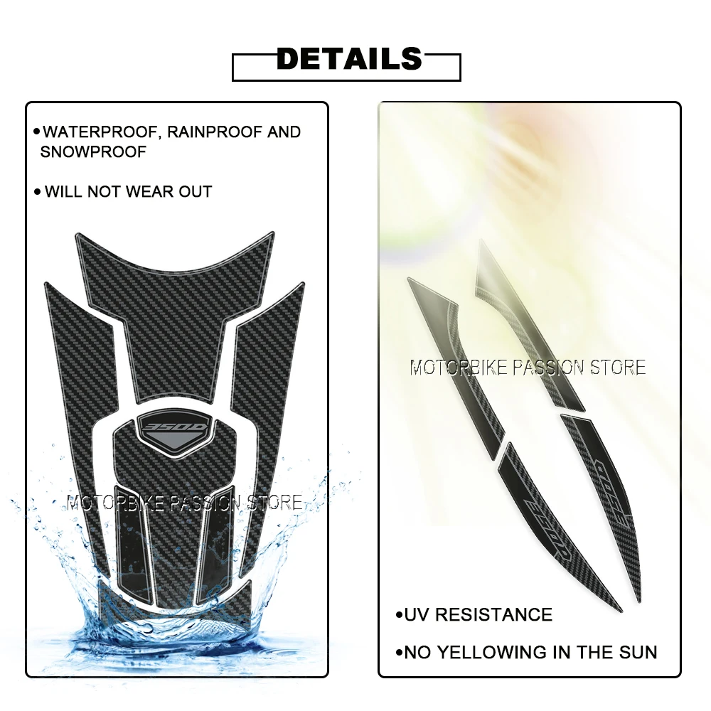 FOR ZONTES 350D 350 D 350d 2023 Motorcycle Body Anti Scratch Resistant Skid 3D Stickers Pattern Decorative Protective Sticker