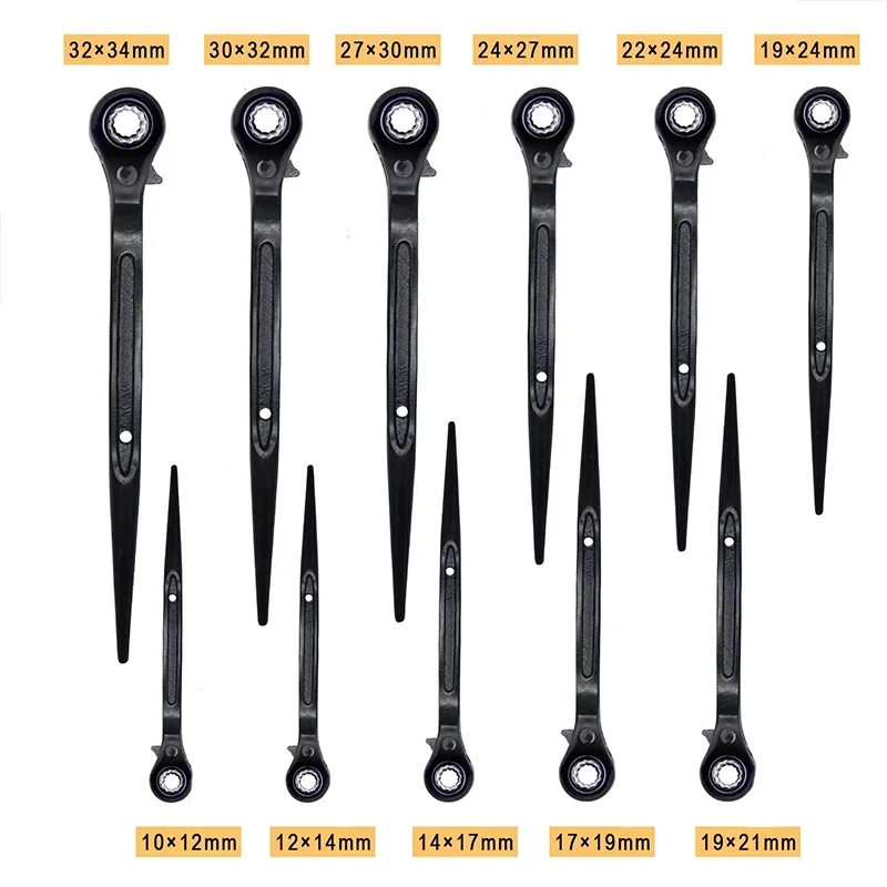 wrench Funnytek Spanner Ratchet Podger Spanner Scaffold Tool Wrench set tools set Podger Spanner Steel Erecting 14x17mm socket