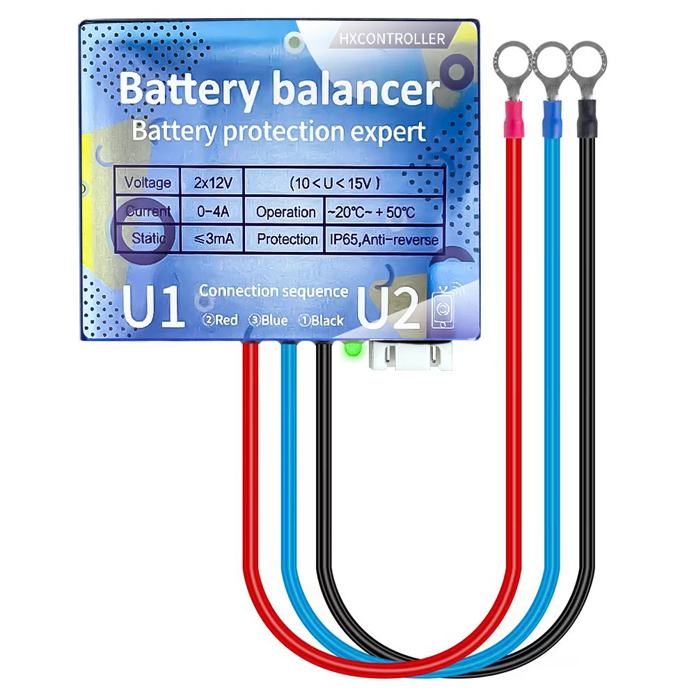 

24V Battery Equalizer Battery Balancer Recharger Controller For Flood/AGM Gel LeadAcid Battery Pack System Voltage Equalizer