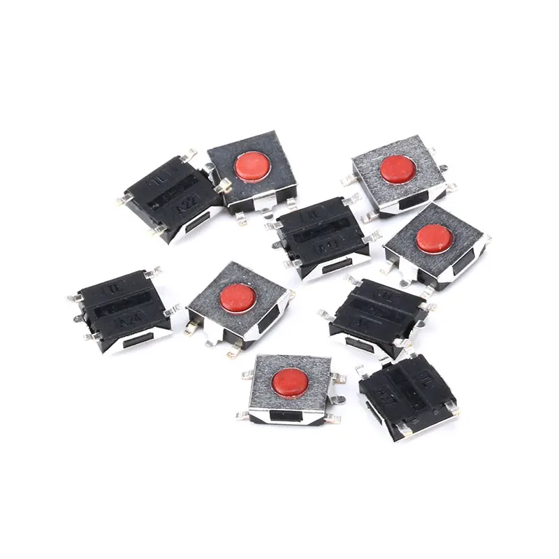 20PCS 6*6*2,5 MM Rot Takt Touch Schalter Silikon Taste Micro Schalter Push Button