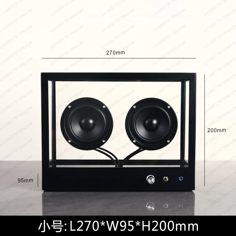 

Nordic creative transparent subwoofer audio living room desktop decoration simple retro bluetooth high-value speaker ornament