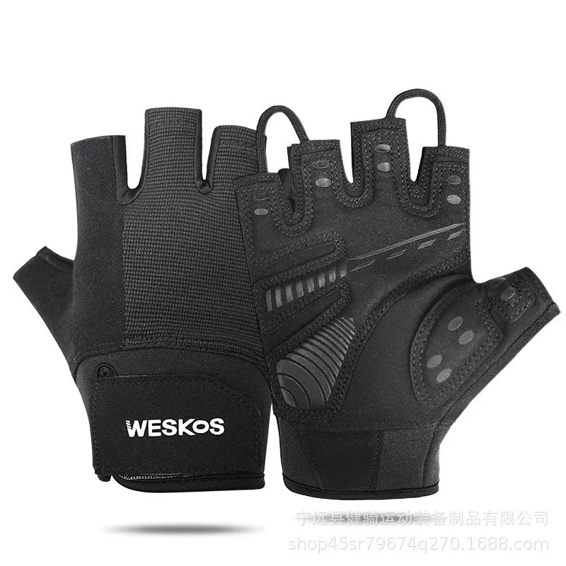 Gift Box Gloves Unisex Half Finger Non Slip Wear Resistant Anti Blister Weightlifting Hiking Gym Sports One Size