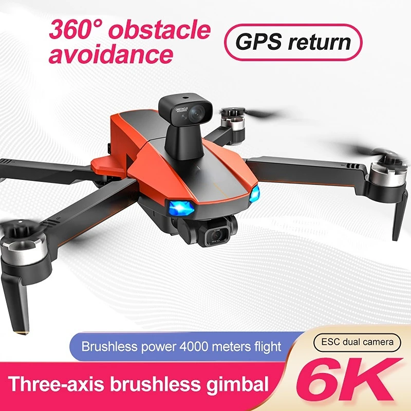 

X1PRO Obstacle Avoidance UAV 6K HD Aerial Camera 5km Map Transmission GPS Automatic Return Remote Control Aircraft