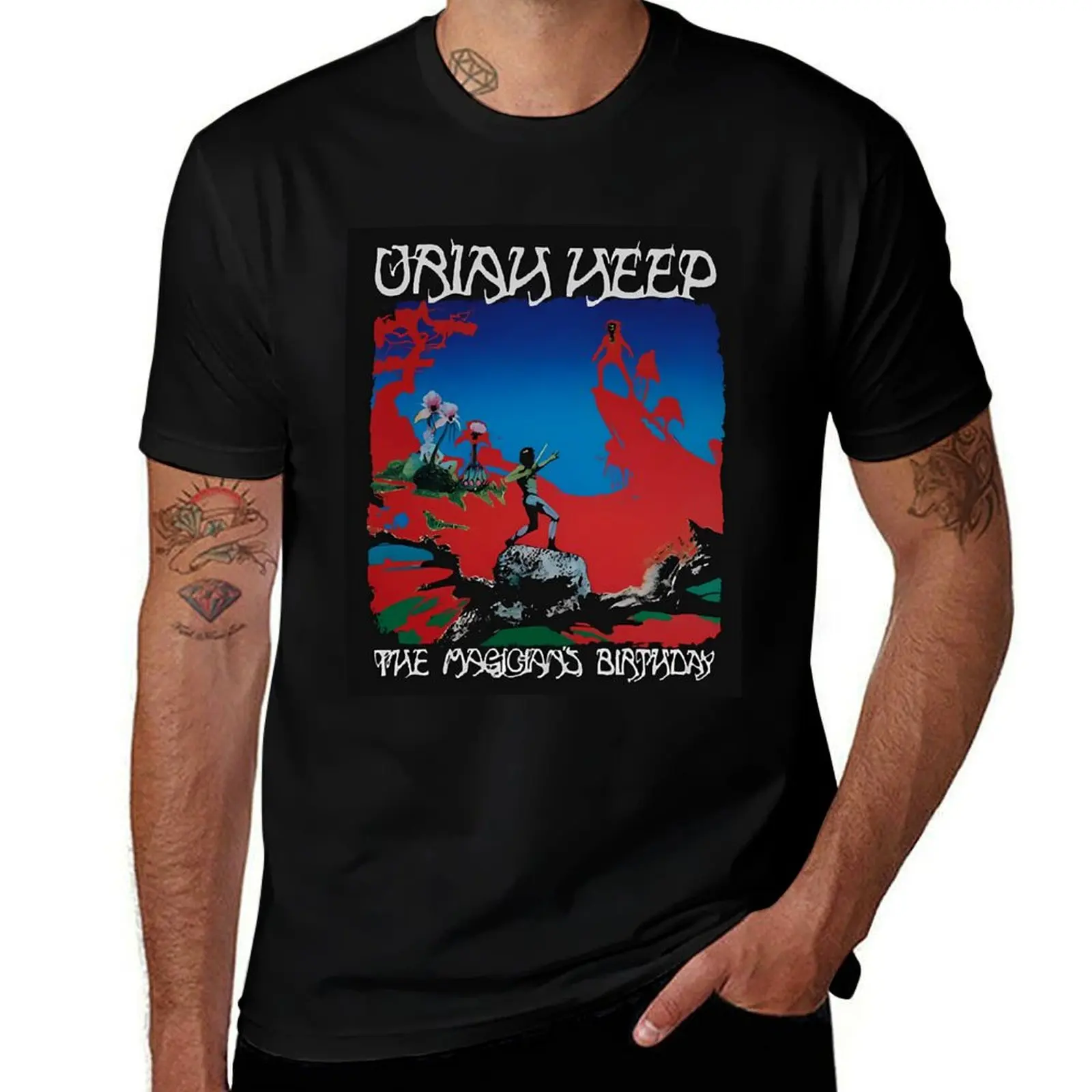 

Bands Band Best New Uriah Heep Sticker Uriah Heep Essential Uriah Heep Футболка мужские футболки хлопковые футболки для мужчин упаковка белый