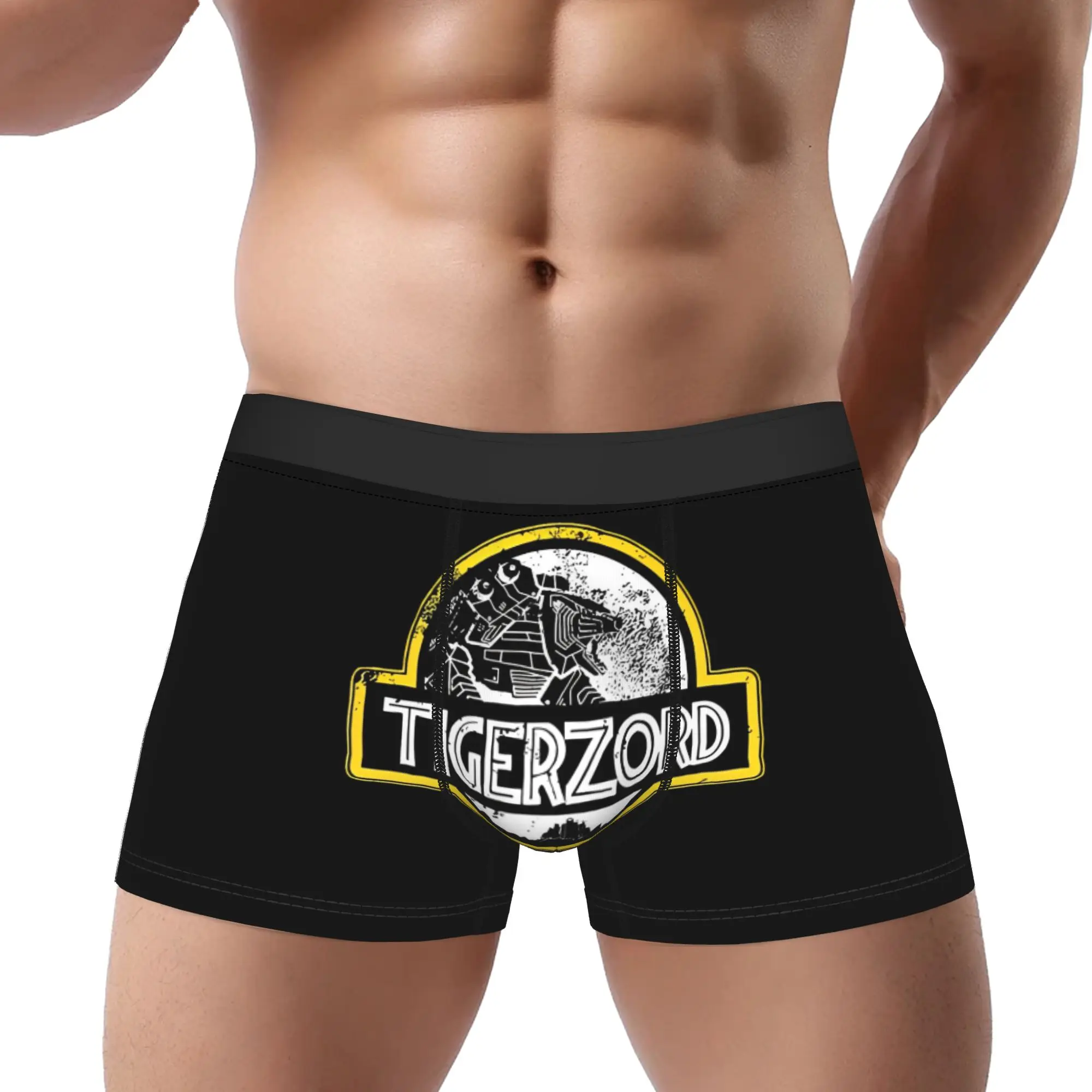 

Трусы-боксеры Bandai Power Rangers White Tigerzord, дышащие трусики, мужское нижнее белье, удобные шорты, трусы-боксеры