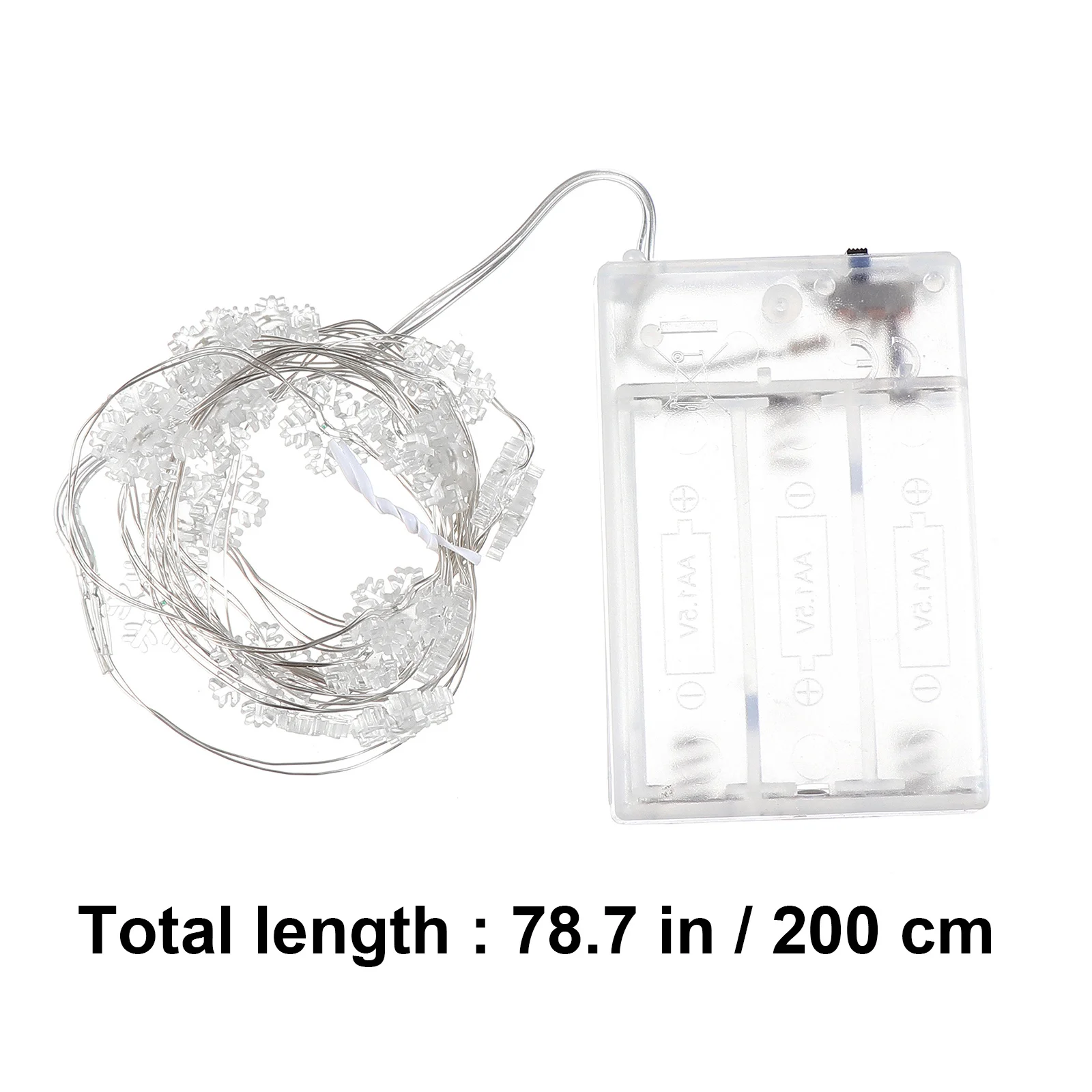 ندفة الثلج Led سلسلة ضوء قابلة لإعادة الاستخدام الأسلاك النحاسية مصباح لعيد الميلاد الديكور عيد الميلاد حفلة غرفة نوم شجرة وميض أضواء #2