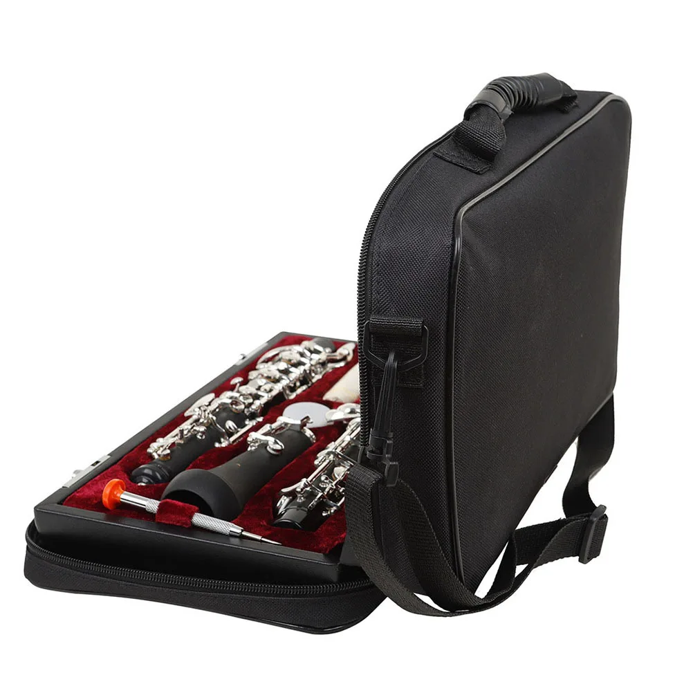 

Clarinet Case Waterproof Padded Portable Carry Bag For Clarinet Black Oxford Cloth Instrument Storage Pouch Musical Accessory