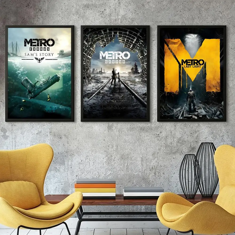 Game Metro Exodus Poster HD Poster Retro Industrial Style For Living Room Bar Corridor And Gift Giving