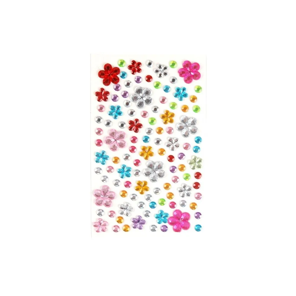 12 Sheets with Adhesive Backing Bedazzling Sticker Random Color Y2K Face Eye Jewels Sticker DIY Sparkling Crystal Gem Sticker