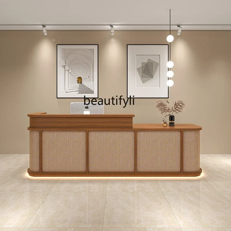 182C Wabi Shafeng Clothing Store checkout page store small women's clothing B & B, catering rattan, reception desk