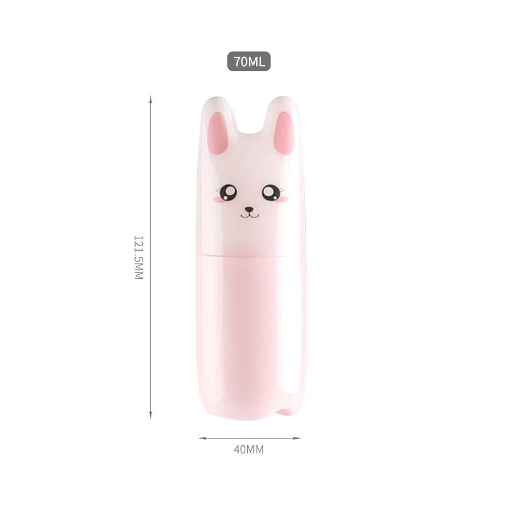 

2pcs Travel Spray Bottle Cute Cat Shape Refillable Plastic Misting Atomizer Subpackaging Portable Cosmetics Liquid Storage