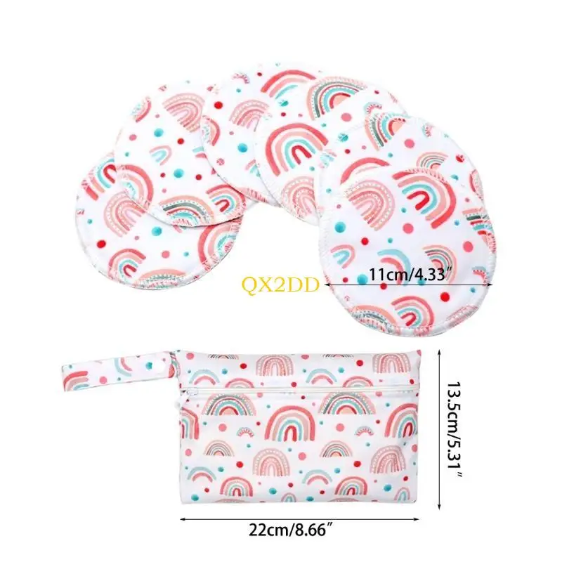 Las almohadillas enfermería bambú reutilizables QX2D establecen accesorios suaves y transpirables lactancia