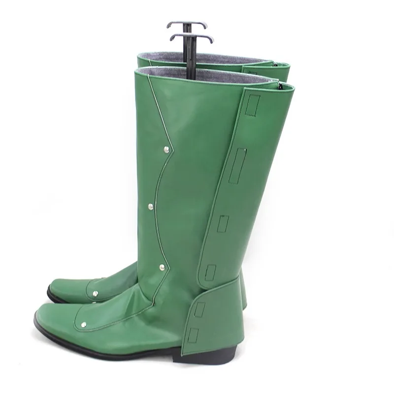 Kamen Rider 1 go Cosplay Sapatos Botas verdes