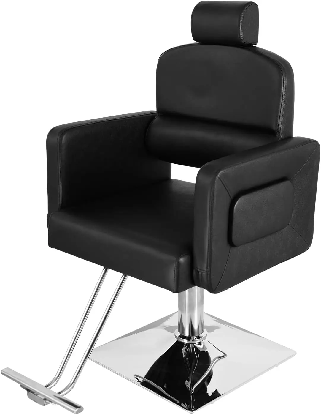 mefeir All Purpose Chair Reclining for Salon, Hydraulic Barber Chair Heavy Duty for Hair Stylist, Adjustable Headrest, 360 Degre