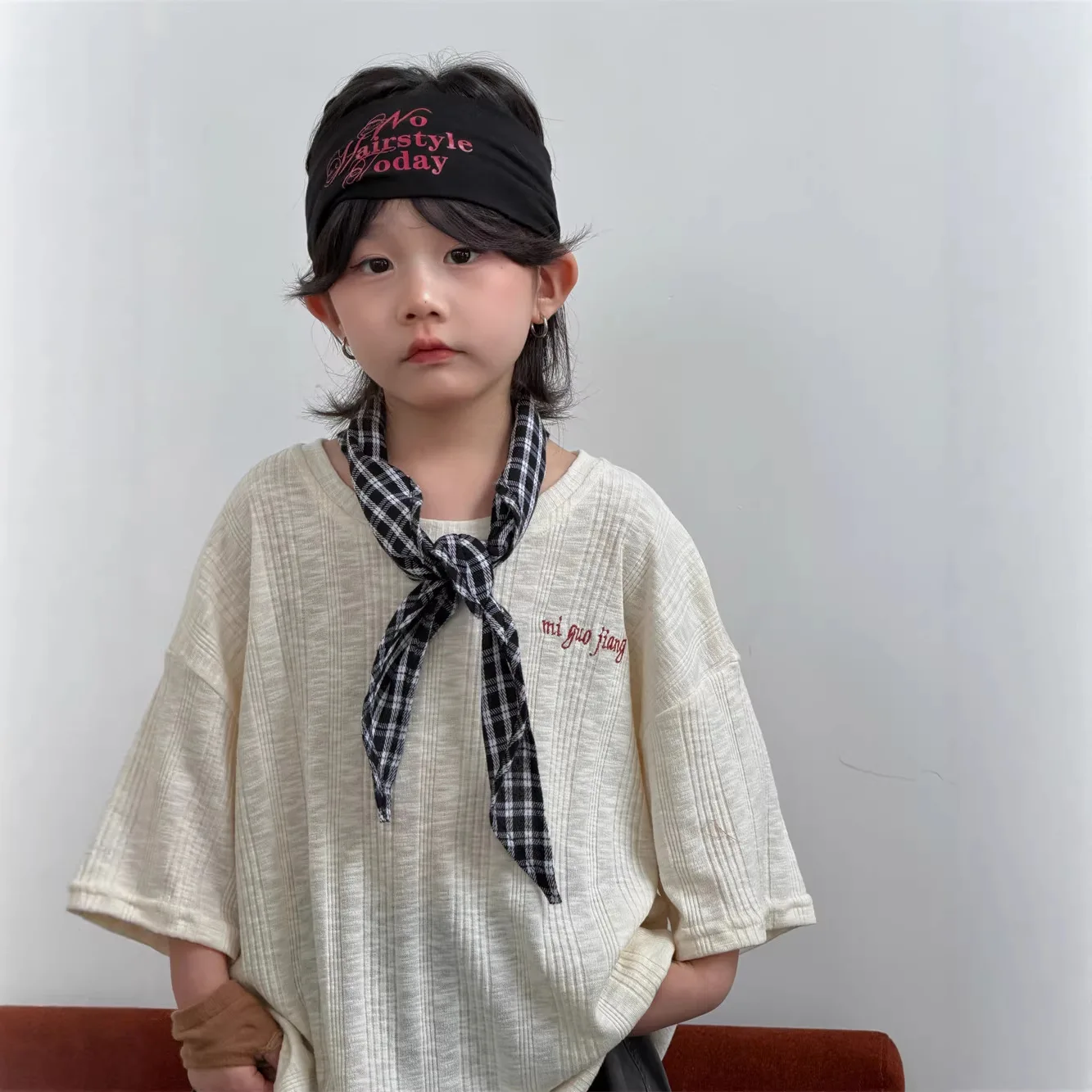 Children Clothing Loose Versatile Comfortable T Shirt 2026 Summer New Boys Embroidered Letter Top Fashion Casual Short Sleeved