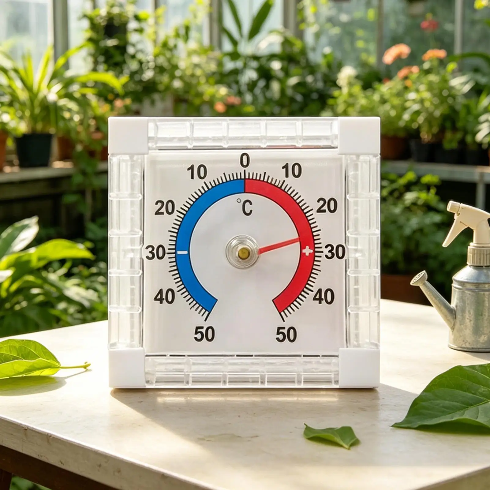 Indoor Outdoor Temperature Gauge Weather Resistant Monitor Temperature Monitor Meter for Backyard Patio Lawn Greenhouse Home ﻿