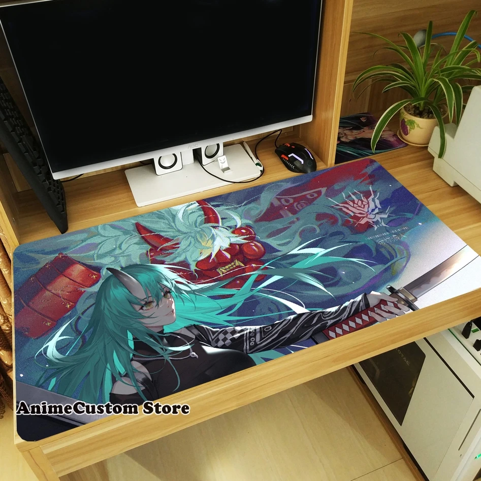 Game Anime Arknights Hoshiguma Cosplay Mouse Pad Laptop Mice Mat Tabletop Keyboard Mat Thicken Playmat Otaku Gift