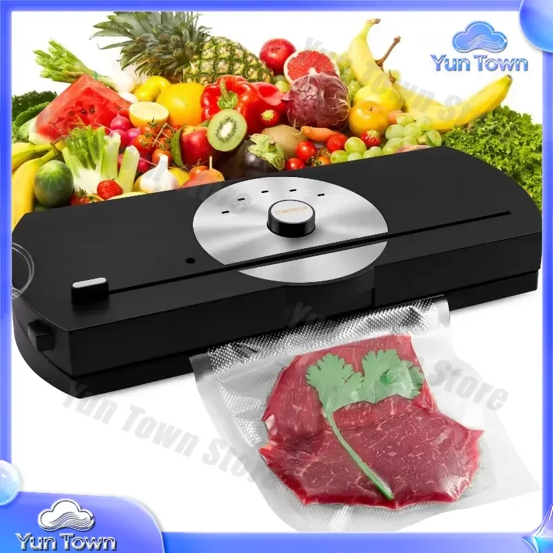 Electric Vacuum Sealer for Food Storage USB Powered Plastic Sealer Multifunctional Vacuum Packaging Machine for Kitchen Home