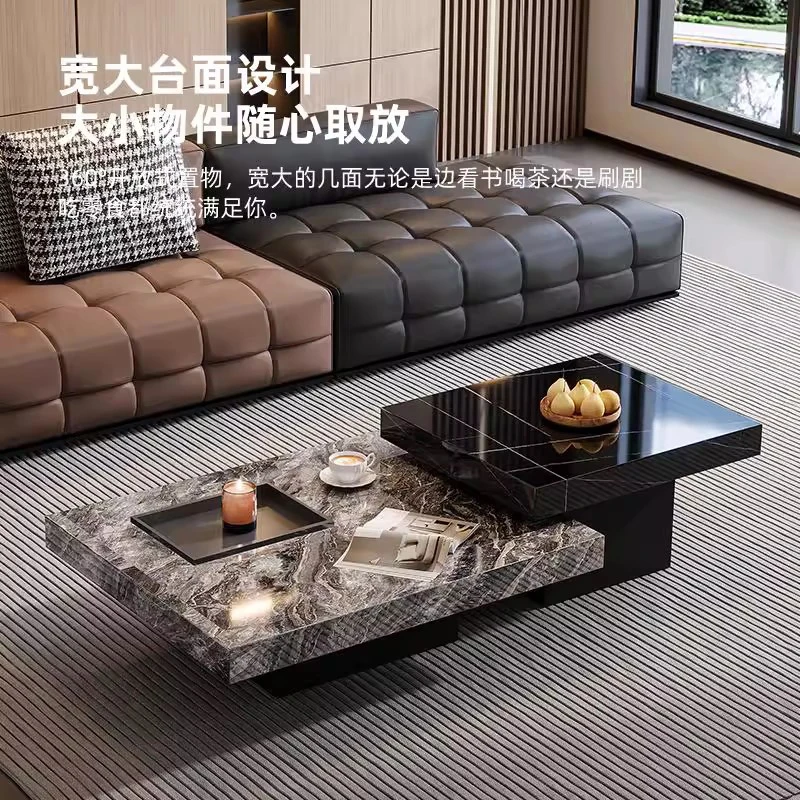 طاولة القهوة Nordic Creative Rock Slab - طاولة القهوة الحديثة الفاخرة لغرفة المعيشة |   مصمم أثاث منزلي Mesas FYCT