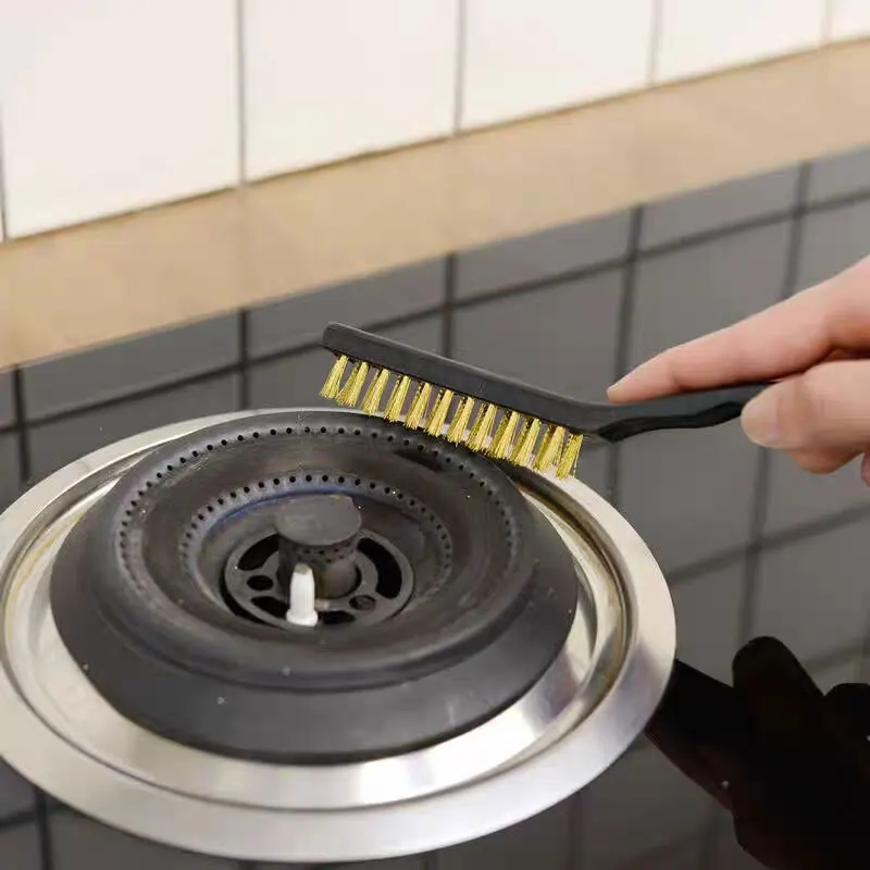 1 Piece of Wire Brush Scraping Brush Arc-shaped Handle Brick and Stone Brush Wire Bristles for Cleaning Welding Slag and Rust