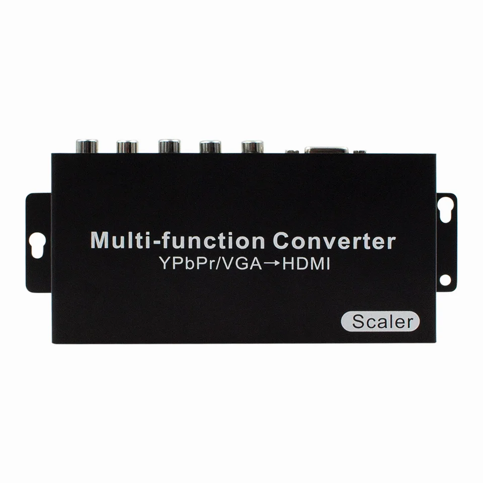VGA YPbPr R/L to HDMI-Compatible Converter 1080P Component Multi-function scaler  Converter with 3.5mm Audio Video Adapter