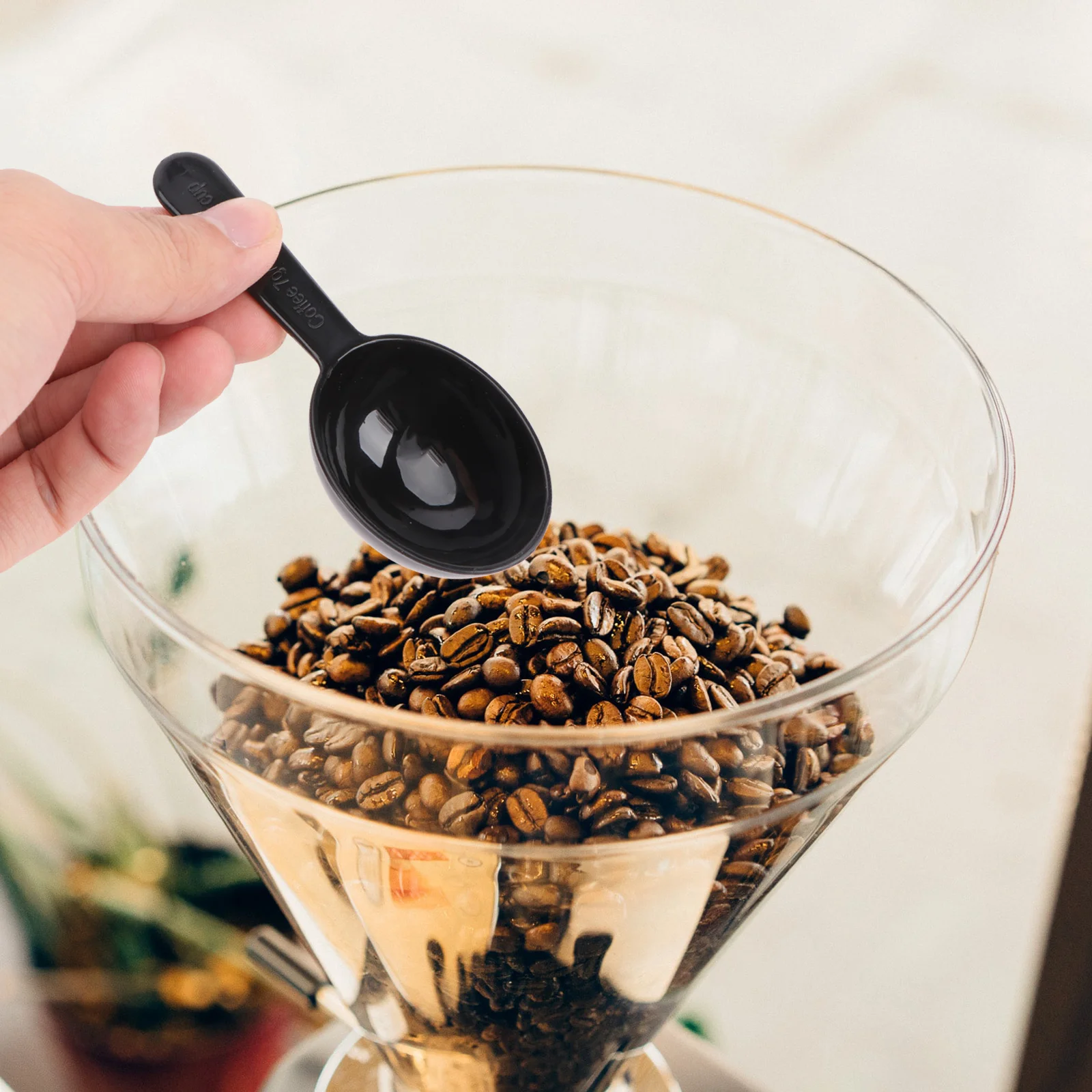 

5Pcs Coffee Bean Measuring Spoons Thickened PP Plastic 7g Specification Mark Handle Suitable for Coffee Milk Powder Kitchen Use