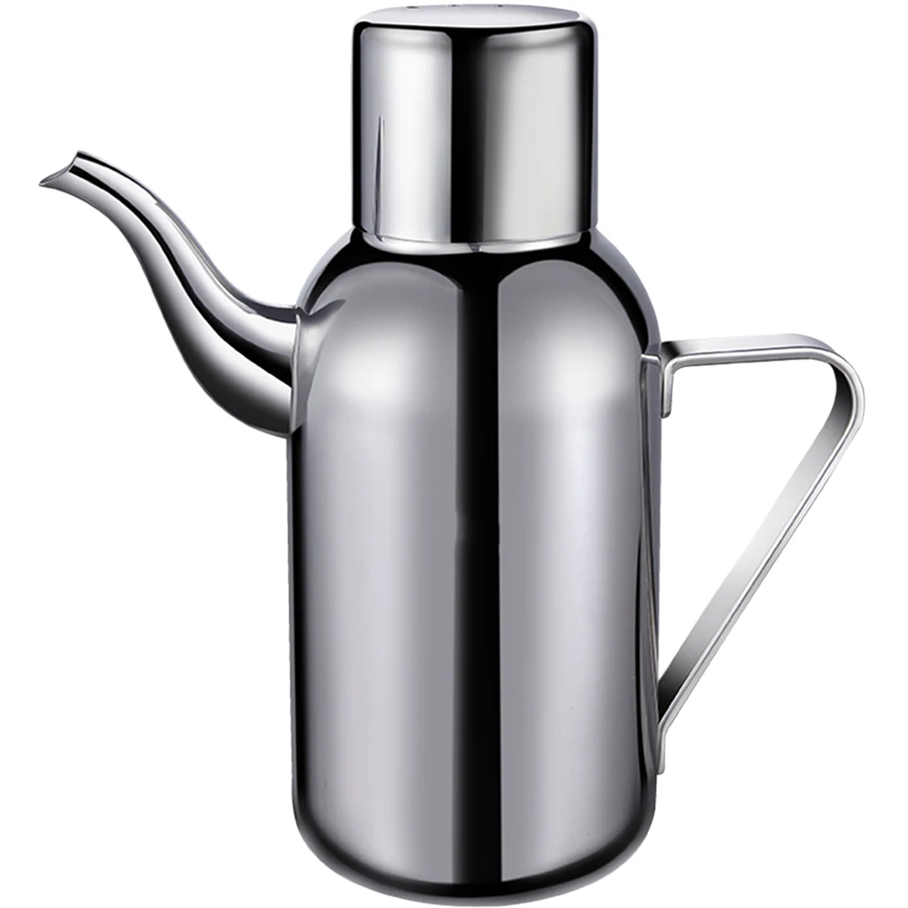 

Stainless Steel Oil Pot 600ml Soy Sauce Bottle Vinegar Container Kitchen Tool Seasoning Bottle Oil Dispenser Home