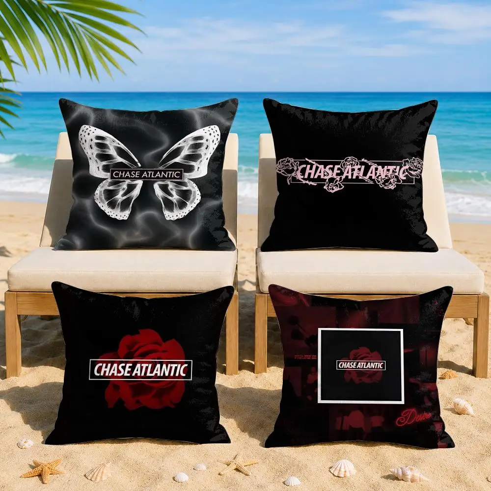 Rock Fashion Band Chase Atlantic Cushion Cover Soft Short Plush Double-Sided Printing Home Decor Machine Washable Pillow Case
