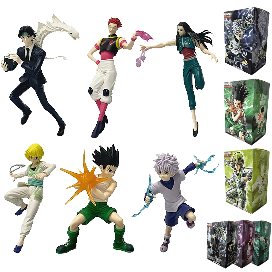 15-23cm Hunter x Hunter Chrollo Lucilfer Anime Figure Hisoka Action Figure Killua Zoldyck Kurapika Figurine Collectible Model T